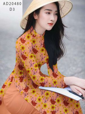vai ao dai hoa mai don tet (2)
